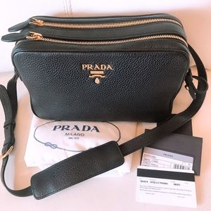 Prada Double Zipper Crossbody